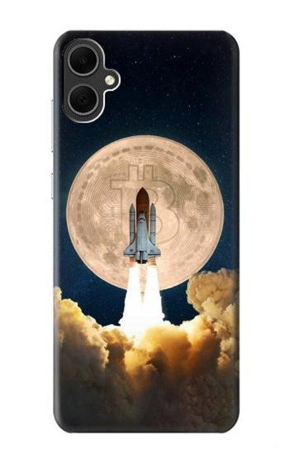 W3859 Bitcoin to the Moon Hard Case and Leather Flip Case For Samsung Galaxy A05