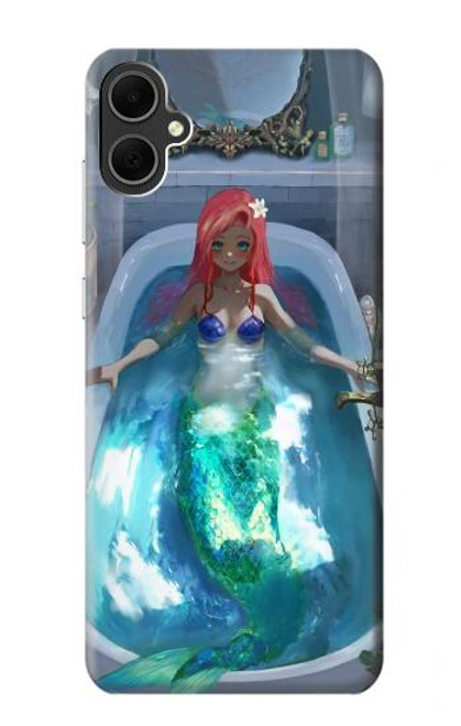 W3912 Cute Little Mermaid Aqua Spa Hard Case and Leather Flip Case For Samsung Galaxy A05