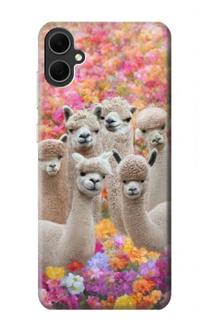 W3916 Alpaca Family Baby Alpaca Hard Case and Leather Flip Case For Samsung Galaxy A05