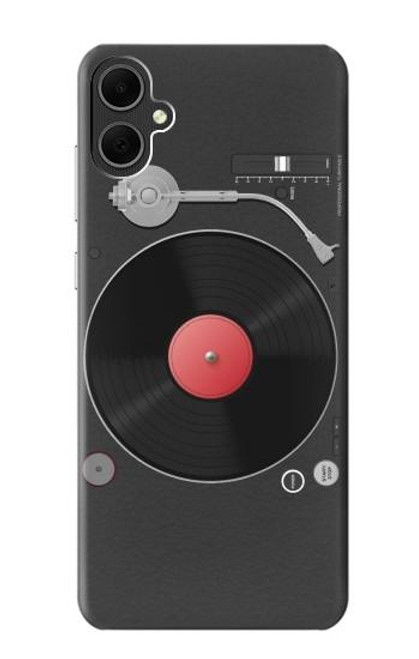 W3952 Turntable Vinyl Record Player Graphic Hard Case and Leather Flip Case For Samsung Galaxy A05