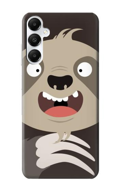 W3855 Sloth Face Cartoon Hard Case and Leather Flip Case For Samsung Galaxy A05s