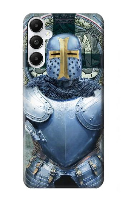 W3864 Medieval Templar Heavy Armor Knight Hard Case and Leather Flip Case For Samsung Galaxy A05s