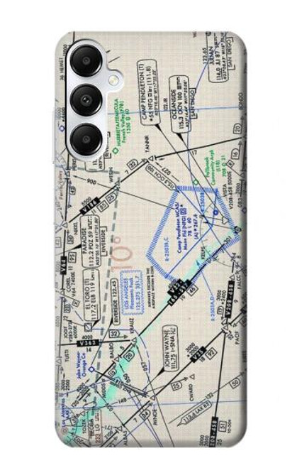 W3882 Flying Enroute Chart Hard Case and Leather Flip Case For Samsung Galaxy A05s