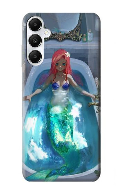 W3912 Cute Little Mermaid Aqua Spa Hard Case and Leather Flip Case For Samsung Galaxy A05s