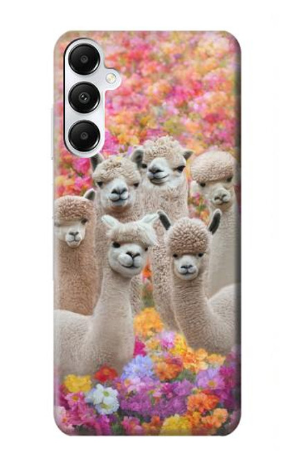 W3916 Alpaca Family Baby Alpaca Hard Case and Leather Flip Case For Samsung Galaxy A05s