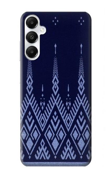 W3950 Textile Thai Blue Pattern Hard Case and Leather Flip Case For Samsung Galaxy A05s