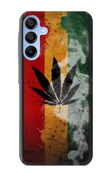 W3890 Reggae Rasta Flag Smoke Hard Case and Leather Flip Case For Samsung Galaxy A15 5G