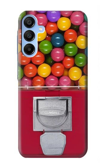 W3938 Gumball Capsule Game Graphic Hard Case and Leather Flip Case For Samsung Galaxy A15 5G