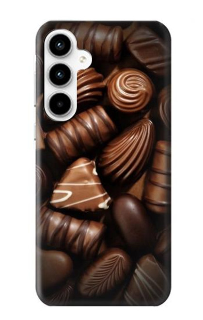 W3840 Dark Chocolate Milk Chocolate Lovers Hard Case and Leather Flip Case For Samsung Galaxy A35 5G