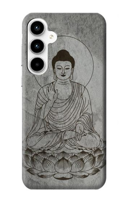 W3873 Buddha Line Art Hard Case and Leather Flip Case For Samsung Galaxy A35 5G