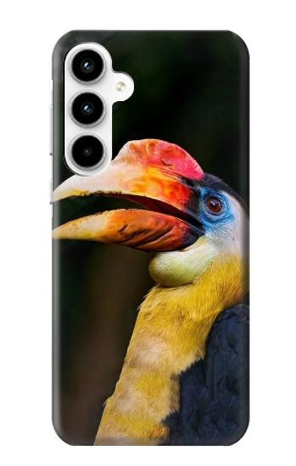 W3876 Colorful Hornbill Hard Case and Leather Flip Case For Samsung Galaxy A35 5G