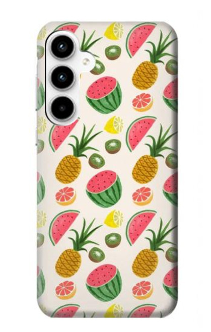 W3883 Fruit Pattern Hard Case and Leather Flip Case For Samsung Galaxy A35 5G