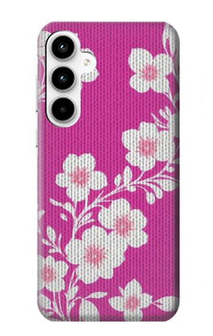 W3924 Cherry Blossom Pink Background Hard Case and Leather Flip Case For Samsung Galaxy A35 5G