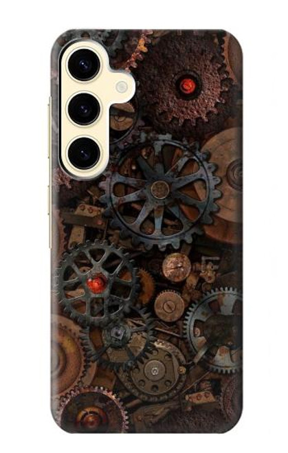W3884 Steampunk Mechanical Gears Hard Case and Leather Flip Case For Samsung Galaxy S24