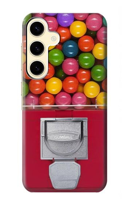 W3938 Gumball Capsule Game Graphic Hard Case and Leather Flip Case For Samsung Galaxy S24