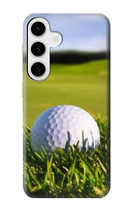 W0068 Golf Hard Case and Leather Flip Case For Samsung Galaxy S24 Plus