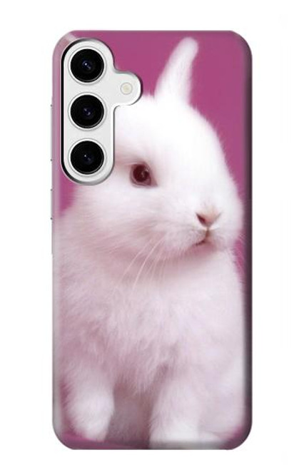 W3870 Cute Baby Bunny Hard Case and Leather Flip Case For Samsung Galaxy S24 Plus