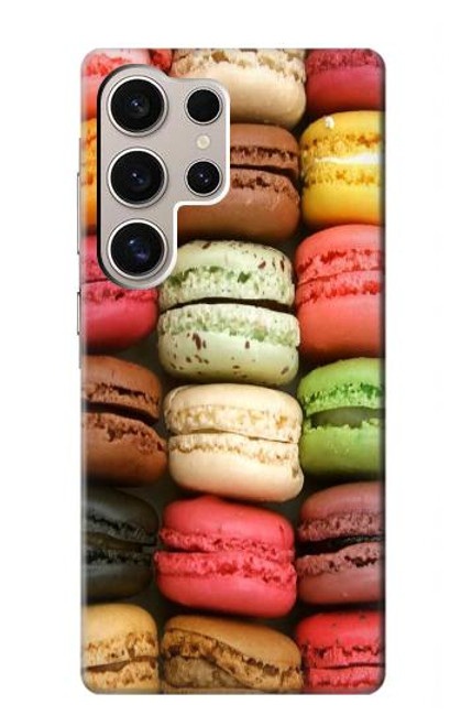 W0080 Macarons Hard Case and Leather Flip Case For Samsung Galaxy S24 Ultra