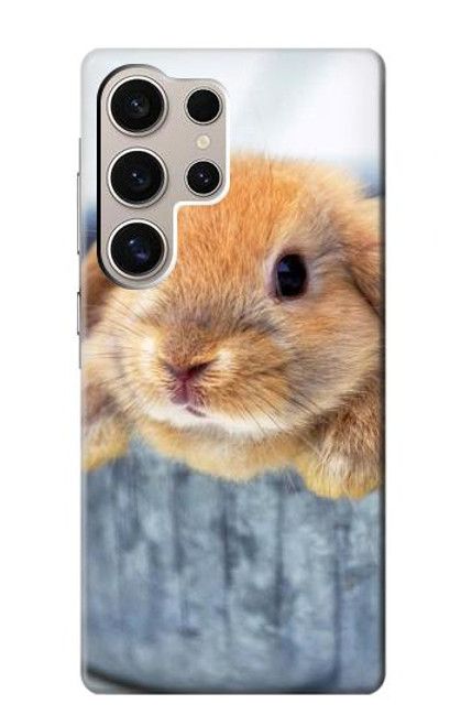 W0242 Cute Rabbit Hard Case and Leather Flip Case For Samsung Galaxy S24 Ultra