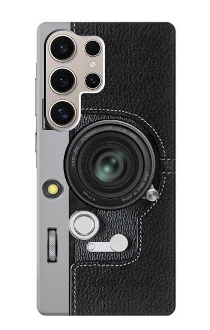 W3922 Camera Lense Shutter Graphic Print Hard Case and Leather Flip Case For Samsung Galaxy S24 Ultra