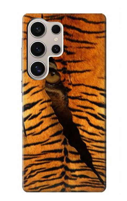 W3951 Tiger Eye Tear Marks Hard Case and Leather Flip Case For Samsung Galaxy S24 Ultra