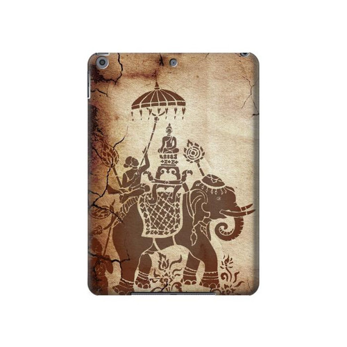 W2102 Thai Art Buddha on Elephant Tablet Hard Case For iPad 10.2 (2021,2020,2019), iPad 9 8 7