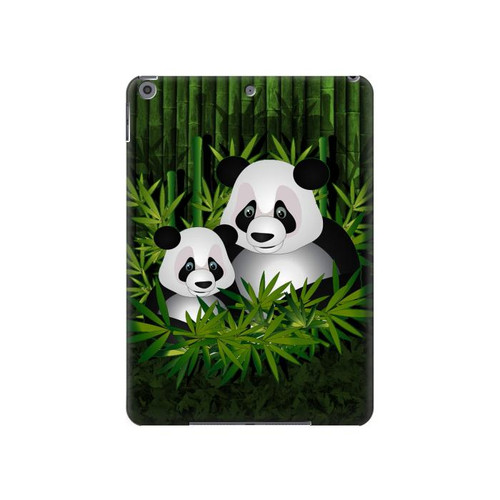 W2441 Panda Family Bamboo Forest Tablet Hard Case For iPad 10.2 (2021,2020,2019), iPad 9 8 7