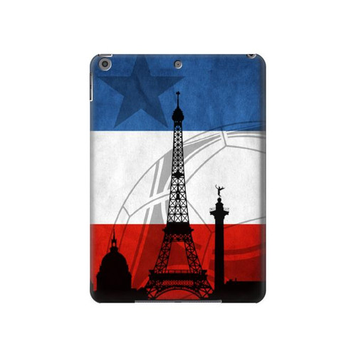 W2980 France Football Soccer Tablet Hard Case For iPad 10.2 (2021,2020,2019), iPad 9 8 7