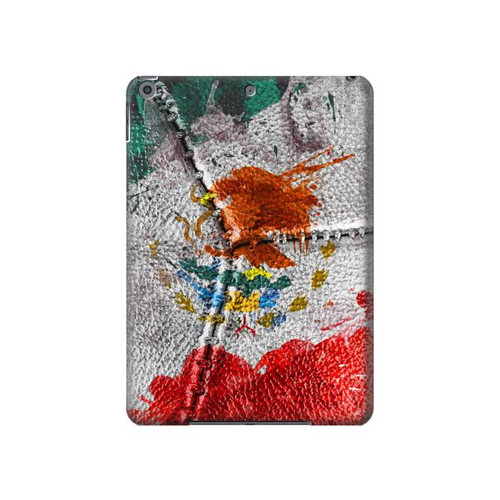 W3314 Mexico Flag Vinatage Football Graphic Tablet Hard Case For iPad 10.2 (2021,2020,2019), iPad 9 8 7