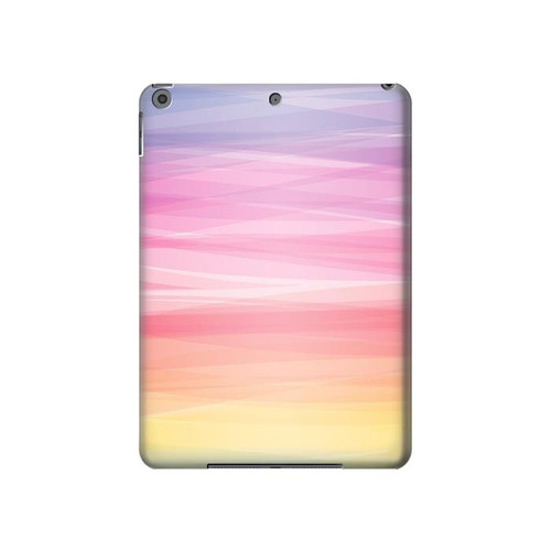 W3507 Colorful Rainbow Pastel Tablet Hard Case For iPad 10.2 (2021,2020,2019), iPad 9 8 7