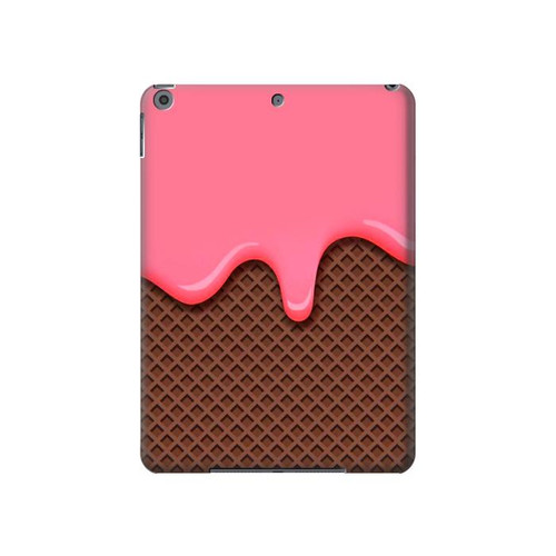 W3754 Strawberry Ice Cream Cone Tablet Hard Case For iPad 10.2 (2021,2020,2019), iPad 9 8 7