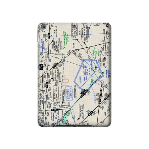 W3882 Flying Enroute Chart Tablet Hard Case For iPad 10.2 (2021,2020,2019), iPad 9 8 7