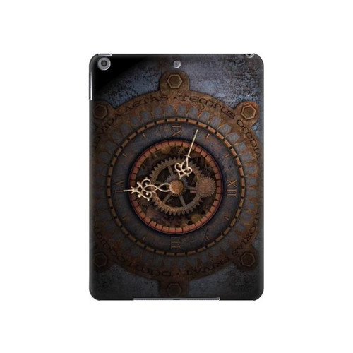 W3908 Vintage Clock Tablet Hard Case For iPad 10.2 (2021,2020,2019), iPad 9 8 7