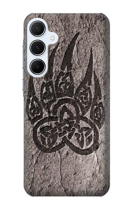 W3832 Viking Norse Bear Paw Berserkers Rock Hard Case and Leather Flip Case For Samsung Galaxy A55 5G