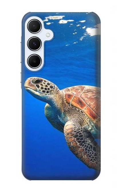 W3898 Sea Turtle Hard Case and Leather Flip Case For Samsung Galaxy A55 5G