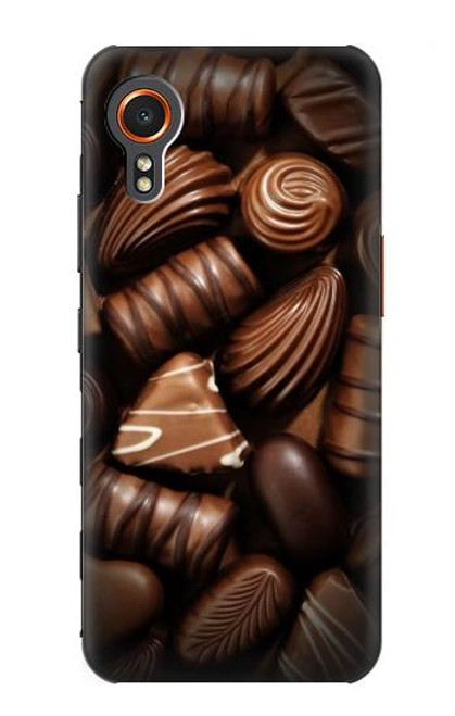 W3840 Dark Chocolate Milk Chocolate Lovers Hard Case and Leather Flip Case For Samsung Galaxy Xcover7