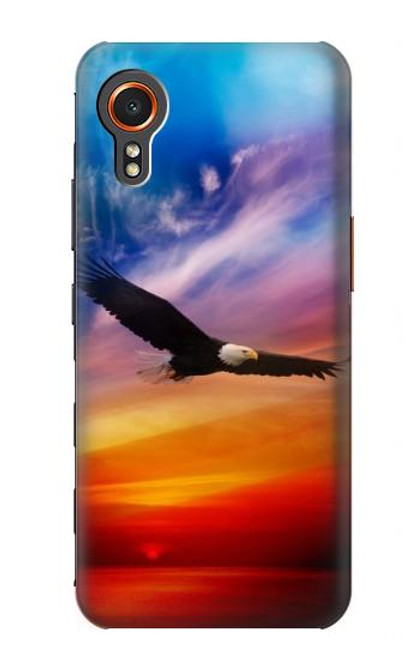 W3841 Bald Eagle Flying Colorful Sky Hard Case and Leather Flip Case For Samsung Galaxy Xcover7