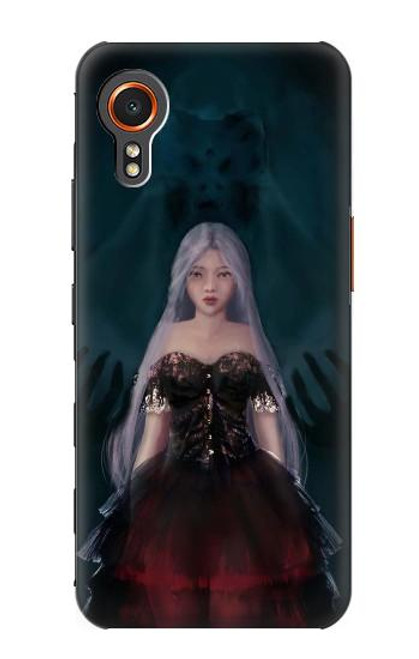 W3847 Lilith Devil Bride Gothic Girl Skull Grim Reaper Hard Case and Leather Flip Case For Samsung Galaxy Xcover7