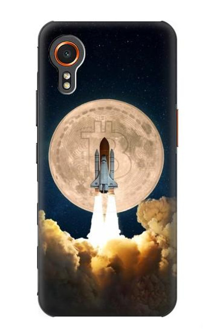 W3859 Bitcoin to the Moon Hard Case and Leather Flip Case For Samsung Galaxy Xcover7