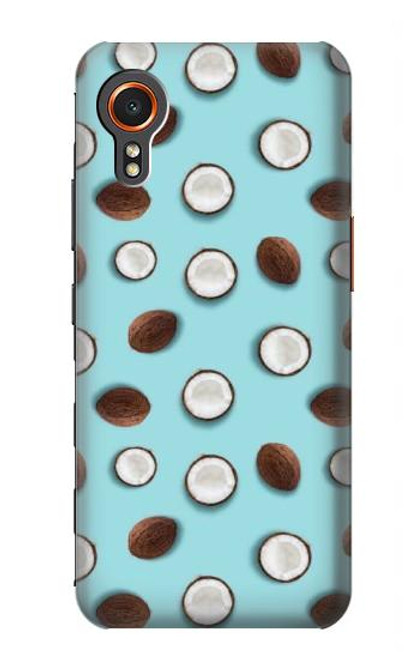 W3860 Coconut Dot Pattern Hard Case and Leather Flip Case For Samsung Galaxy Xcover7