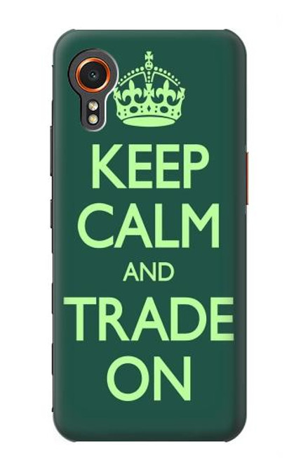 W3862 Keep Calm and Trade On Hard Case and Leather Flip Case For Samsung Galaxy Xcover7
