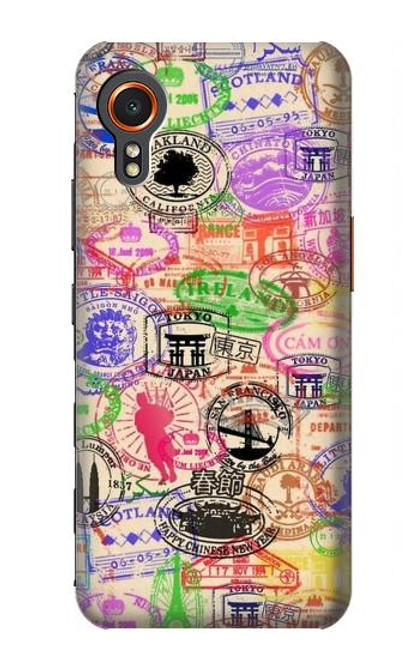 W3904 Travel Stamps Hard Case and Leather Flip Case For Samsung Galaxy Xcover7