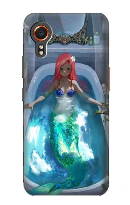 W3912 Cute Little Mermaid Aqua Spa Hard Case and Leather Flip Case For Samsung Galaxy Xcover7