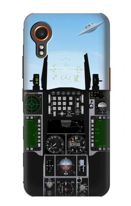 W3933 Fighter Aircraft UFO Hard Case and Leather Flip Case For Samsung Galaxy Xcover7