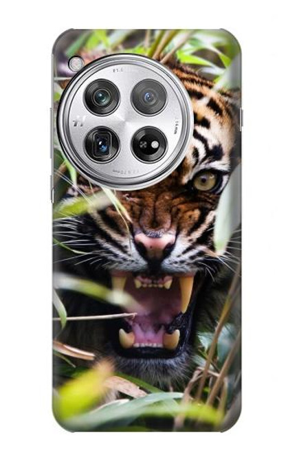 W3838 Barking Bengal Tiger Hard Case and Leather Flip Case For OnePlus 12