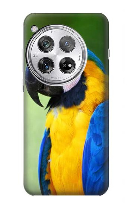 W3888 Macaw Face Bird Hard Case and Leather Flip Case For OnePlus 12
