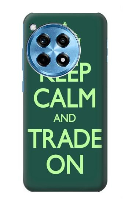 W3862 Keep Calm and Trade On Hard Case and Leather Flip Case For OnePlus 12R