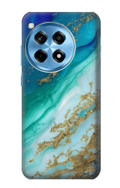 W3920 Abstract Ocean Blue Color Mixed Emerald Hard Case and Leather Flip Case For OnePlus 12R