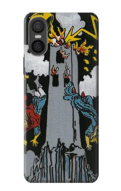 W3745 Tarot Card The Tower Hard Case and Leather Flip Case For Sony Xperia 10 VI