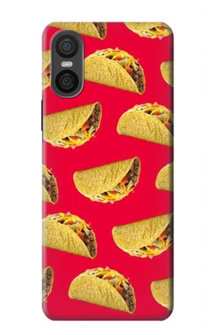 W3755 Mexican Taco Tacos Hard Case and Leather Flip Case For Sony Xperia 10 VI